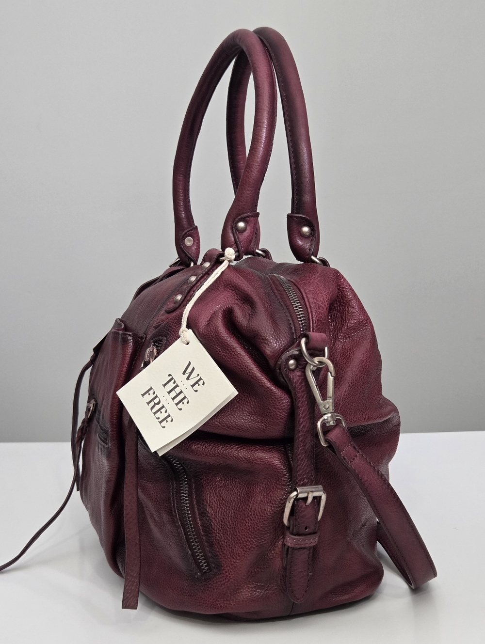 NWT FREE PEOPLE WE THE FREE EMERSON TOTE BAG - RED ROCK - Picture 3 of 11